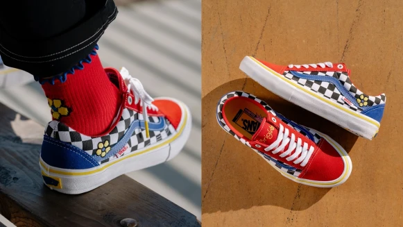 繡上俏皮小黃花！Vans為Old Skool注入紅、黃、藍繽紛色系，推出限定版鞋款