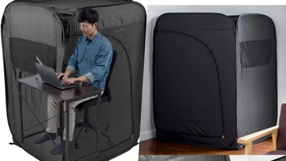 辦公室防疫神器！「個人辦公室帳篷」放在公司防疫，放在家還可以防小孩搗亂超實用