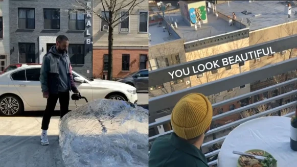 疫情延遲了很多事，但愛情不會是其中之一：紐約城的甜美屋頂約會故事