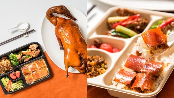 華泰王子大飯店推外帶餐盒，不用出門也能大嗑「一鴨三吃」！佛心價就能吃到片鴨、鴨鬆、炒鴨骨三種經典美味