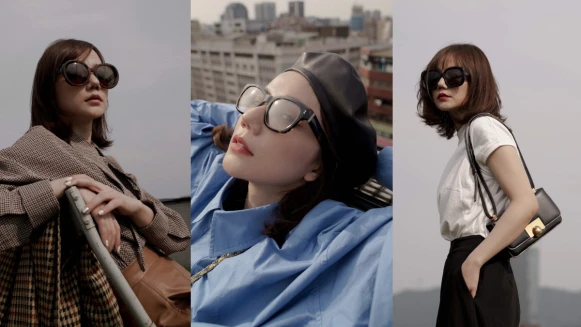 「不逐潮流、永隨經典」 跟著潮模謝琦琦一起戴上OLIVER PEOPLES 墨鏡，創造時尚有型的LOOK 只需要它! 