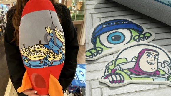 玩具總動員&amp;大眼仔住進你家！「HOLA X皮克斯」推25款居家小物，三眼怪火箭抱枕、毛怪坐墊可愛破表