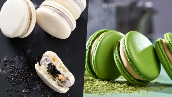 下午茶首選！采采食茶推2020全新馬卡龍，抹茶黑糖馬卡龍搭配茶飲甜的剛剛好