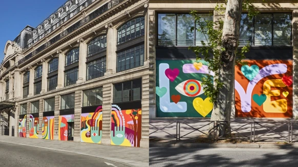 Louis Vuitton總部外牆近期有了新樣貌！在新冠肺炎肆虐的此時，原來背後還有這個涵義