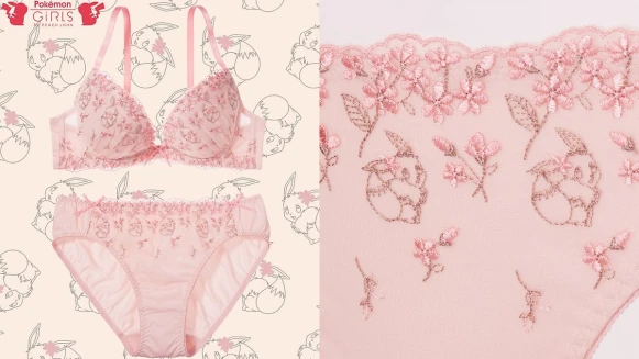 找上皮卡丘、伊布、胖丁並主打無鋼圈設計！Peach John推出寶可夢聯名內衣褲，台灣6月上市