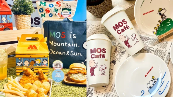 史努比來了！摩斯漢堡與SNOOPY推MOS好食光限量12款商品登場，人氣南洋雞腿堡回歸上市