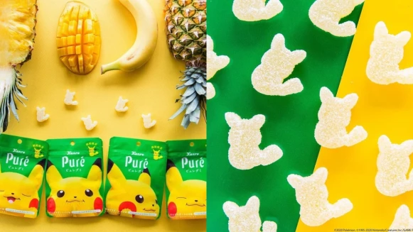 皮卡皮卡！Pure推皮卡丘造型軟糖期間限定款，4種超萌包裝搭配熱帶水果風味，全部都想蒐集