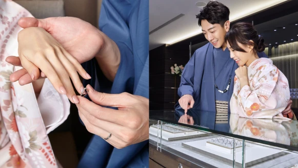 剛推出就大受矚目的I-PRIMO「初空」婚戒系列，IG網紅b.be和男模男友 搶先試戴體驗，讓新人們感受絕美浪漫婚戒圈粉魅力有多強大！