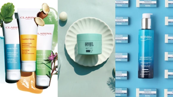 2020夏天臉部去角質4款推薦:碧兒泉、克蘭詩、肌研、Naruko,從黏土到顆粒、酸類通通有