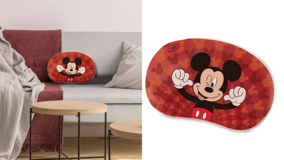 OSIM首度推出超萌米奇暖摩枕！4款俏皮圖案上市，一鍵紓壓放鬆就靠它