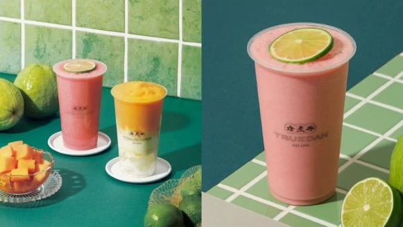 《珍煮丹》推出紅心芭樂檸檬雪沙！絕美珊瑚粉外觀，加碼芒果口味兩款雪沙系飲品今夏必喝