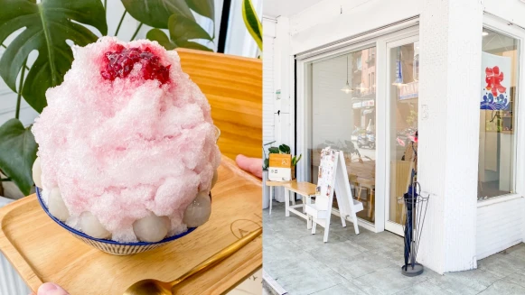 【師大美食】小丘chiu推玫瑰荔枝、楊枝甘露夏季限定創意刨冰，簡約純白系的文青咖哩店