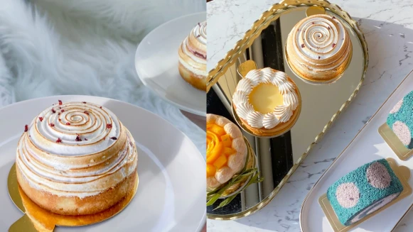 【桃園甜點】里花甜廚隱藏版甜點店4款必吃推薦，超萌毛怪卷、優雅的美味甜點在這裡