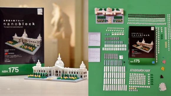 眼力大挑戰！奇美博物館首度攜手「世界最小積木」，用710顆微型積木打造手掌大迷你尺寸，連館內特色都神還原