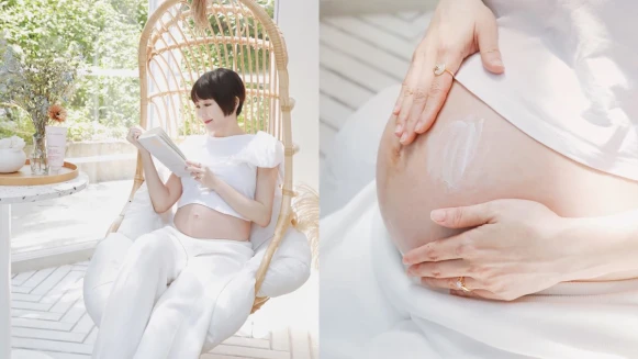 只有宛若新生撫紋霜最了解女人!心情複雜的孕期裡~給妳克蘭詩精選兩大媽咪友善成分,陪伴肚皮與baby的成長!