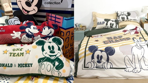 米奇陪你過夏天！HOLA X 迪士尼推12款運動米奇居家小物，三角靠墊、運動毛巾、玻璃水杯，為酷暑注入滿滿活力