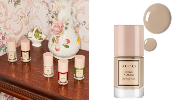 Gucci 連出指甲油都美炸！玻璃瓶身配上粉紅瓶蓋超有質感，秀色在握指彩首波推出5色