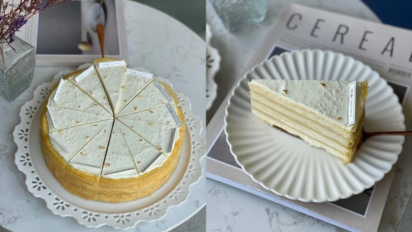 《時飴Approprié》推出新口味「榴槤千層蛋糕」！泰國金枕頭榴槤入餡，奶油白濃郁滋味挑戰味蕾