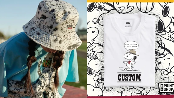 再度找上史努比！Levi’s推出Peanuts聯名系列，圖案Tee、漁夫帽、腰包...缺貨單品是這些