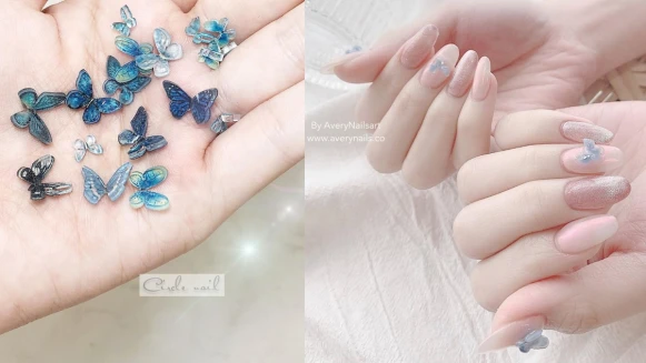 2020夏日一定要做的「立體蝴蝶」美甲，翩翩飛舞在指尖太仙氣！10款範本推薦