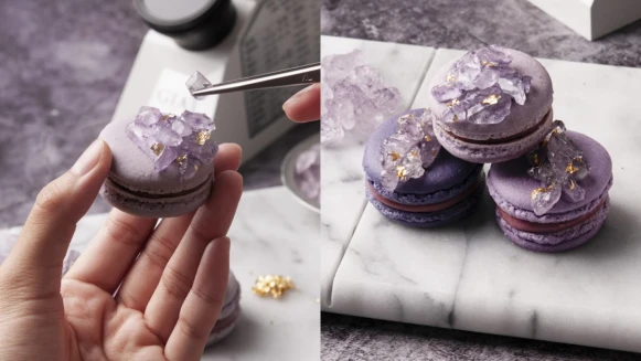 最美的馬卡龍！FunsiamoX白蘭氏推「水晶馬卡龍」，宛如珠寶般細緻華麗