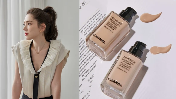 許瑋甯皮膚透光，彷彿落入凡間的仙女！關鍵是香奈兒這罐粉底～獨家「輕刷」上妝法公開