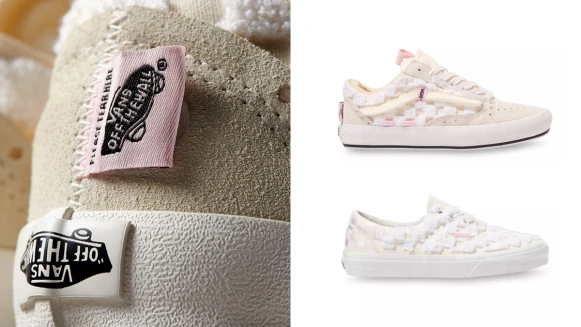 標誌棋盤格變成粉色刺繡、毛絨絨材質！Vans為Old Skool、Era換上夢幻新外衣
