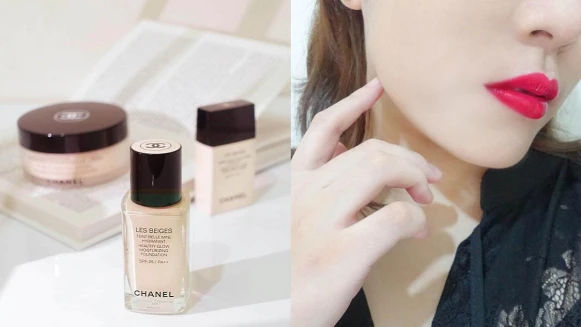 M編人生必推小香恆潤裸光水慕絲粉底，一抹就有法式裸妝，再加碼小香底妝123技法，美肌渾然天成超自然