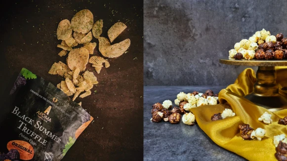 Aroma Truffle推出新品「黑松露爆米花」！首間快閃店降臨新光三越A11，松露控快去掃貨
