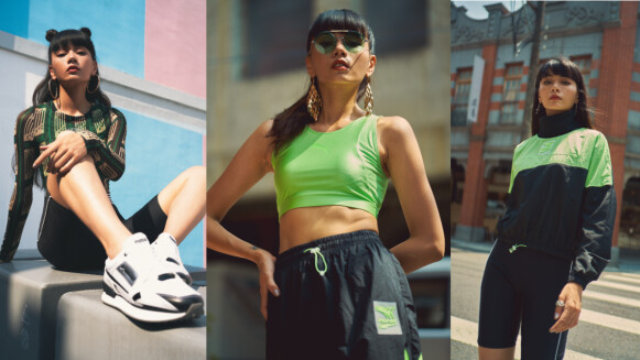 讓郭源元時尚炸街的PUMA Mile Rider系列，結合復古時尚與秋冬大勢搶眼綠色系，氣場全開的魅力態度太讓人大愛了，從頭到腳整個都想全收！