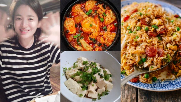 韓式辣白菜豆腐鍋/無米醬油蛋炒飯/涼拌豆腐 3道豆腐減肥餐做法來了！