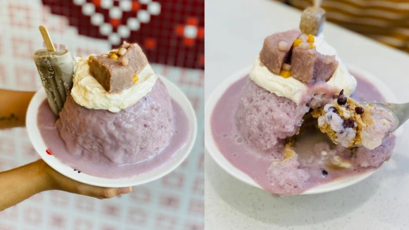 芋頭控快衝！《鮮芋仙》期間限定新品「芋神冰」，淋上瀑布般超厚芋泥、新鮮芋頭塊，今年必嗑的超澎湃夢幻冰