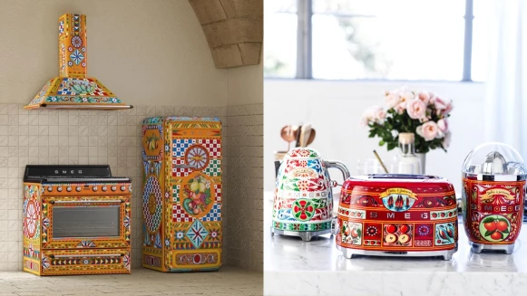 最美冰箱華麗變身！Smeg全新聯名Dolce&amp;Gabbana系列限量上市，每台皆純手工繪製，為廚房注入西西里島陽光風情