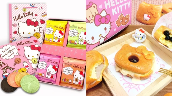 Kitty迷快朝聖！雅蒙蒂XHello Kitty甜點快閃店超萌登場，必吃凱蒂貓芋泥爆漿人形燒