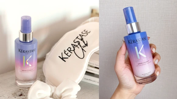 巴黎卡詩最強護髮斷貨王#晚安小紅瓶將推出姐妹作#急救小紫瓶,漂染受損髮的神救星