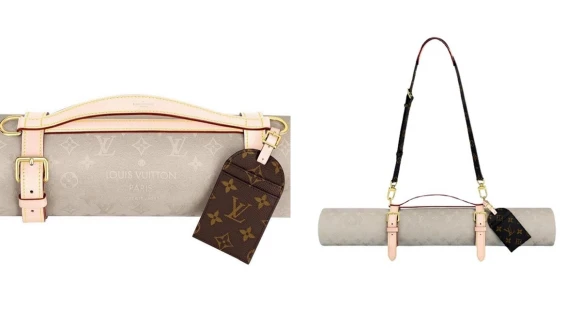 LV實在太狂！宅在家運動必備Monogram老花瑜珈墊，荷包不夠深千萬別點開