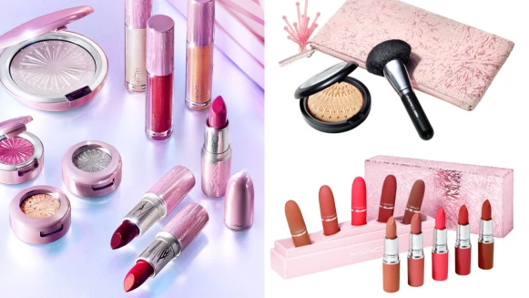 M.A.C 2020聖誕彩妝「冰燦煙花」子彈唇膏、打亮盤都變身超Bling粉色限定包裝！