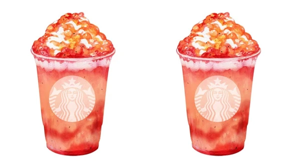 星巴克推出萬聖節限定飲品！「粉紅魔女星冰樂」芒果、蜜桃結合火龍果汁，粉橘外觀超吸睛