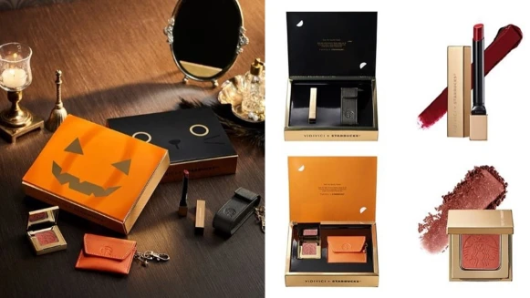 韓國星巴克STARBUCKS竟然推出萬聖節彩妝！找來韓系化妝品VIDIVICI合作，美人魚女神浮雕眼影美到讓人尖叫 