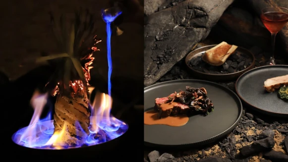 「全台最會玩火的男人」下台南了！客座台南晶英酒店推全新菜單、桌邊「玩火」…視覺、味覺大驚艷