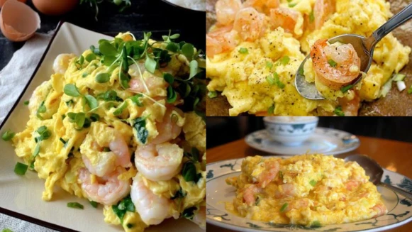 鮮美可口的蝦仁滑蛋食譜來了!低脂高蛋白,營養豐富不長肉 筆記!