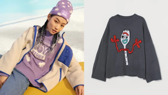 H&amp;M聯手《玩具總動員4》胡迪、巴斯光年、三眼怪、叉奇！打造秋冬必備大學T、泰迪熊外套、針織衫…