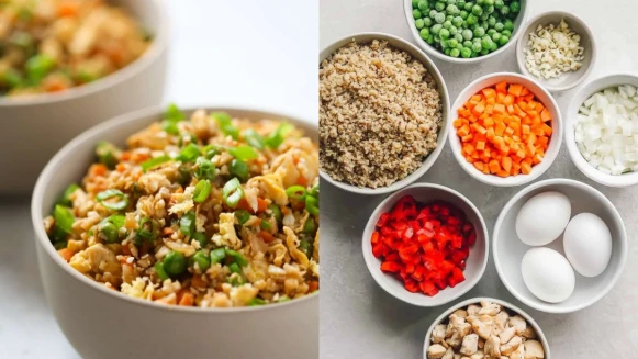 低脂低碳 4步驟就可完成的豆腐黃金炒飯 好吃又有飽足感!