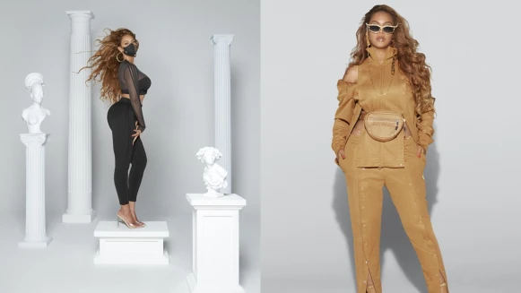 穿出秋冬最帥的焦糖棕穿搭！adidas 攜手碧昂絲的Ivy Park Drip 2.2系列，前開釦休閒褲必收