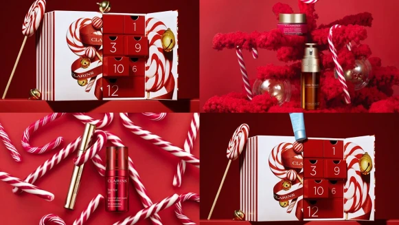聖誕限定禮克蘭詩把美唇油也放進來了，還有12天變美月曆~不收不行！