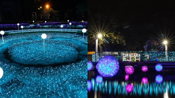 「2020屏東聖誕節」有夢幻極光降臨！10大聖誕燈飾場景變身浪漫雪國，冰柱、光海、星空美到太犯規