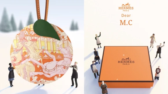 Hermès推出可愛聖誕吊飾小卡！挑選卡片寫下祝福，每個女孩都能免費獲得