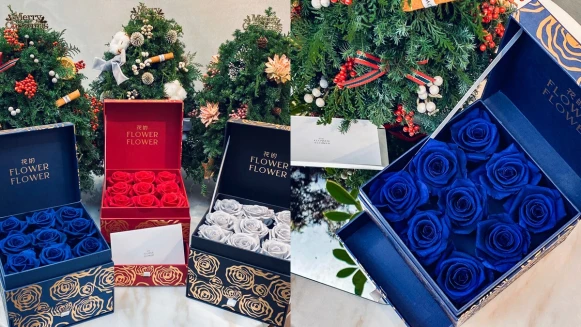聖誕節快樂！FLOWER FLOWER花的推3款聖誕樹、永恆玫瑰花禮，絕對是告白、交換禮物首選