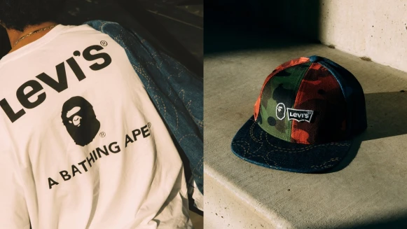 Levi’s三度攜手A Bathing Ape推出聯名系列！丹寧夾克外套、牛仔褲、卡車司機帽…全系列品項一次看