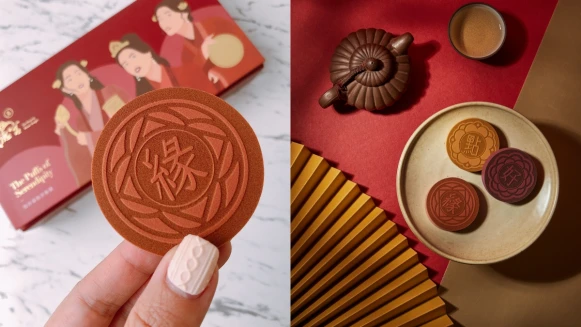 台灣美妝工具品牌點胭脂X北港武德宮三仙姑跨界聯名，用點好緣糕仔粉撲上妝畫出好氣色、好人緣